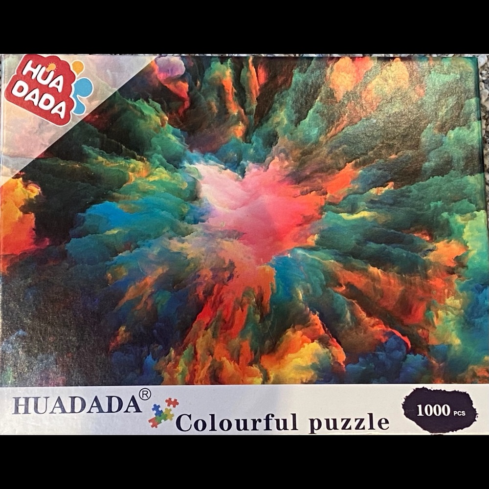1000 piece tie dyed puzzle
